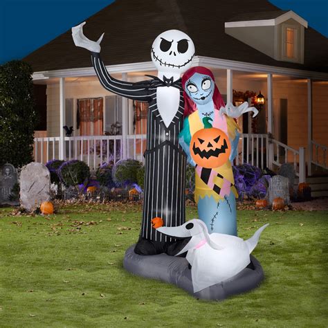 nightmare before christmas blow up|Nightmare Before Christmas Airblown Inflatable Green Oogie.